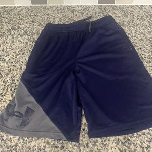 Under Armour youth medium boys blue shorts